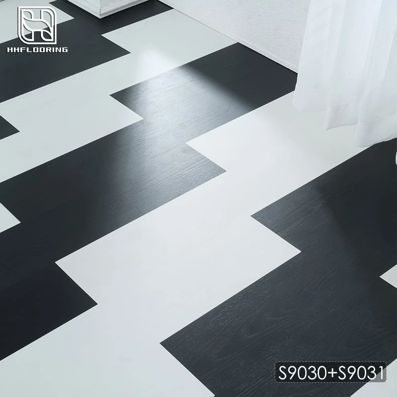 waterproof black and white click vinyl flooring