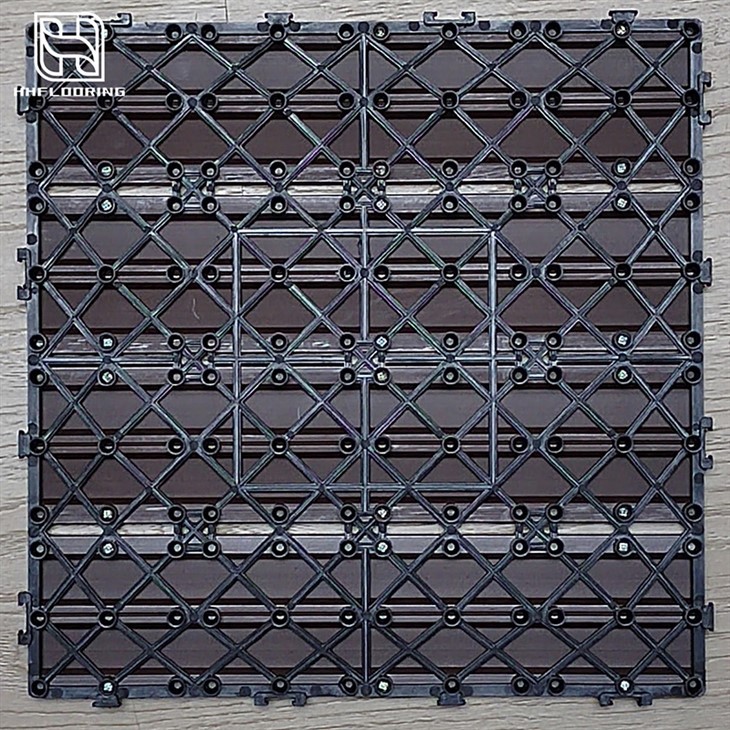 Eco-friendly modular deck flooring tiles