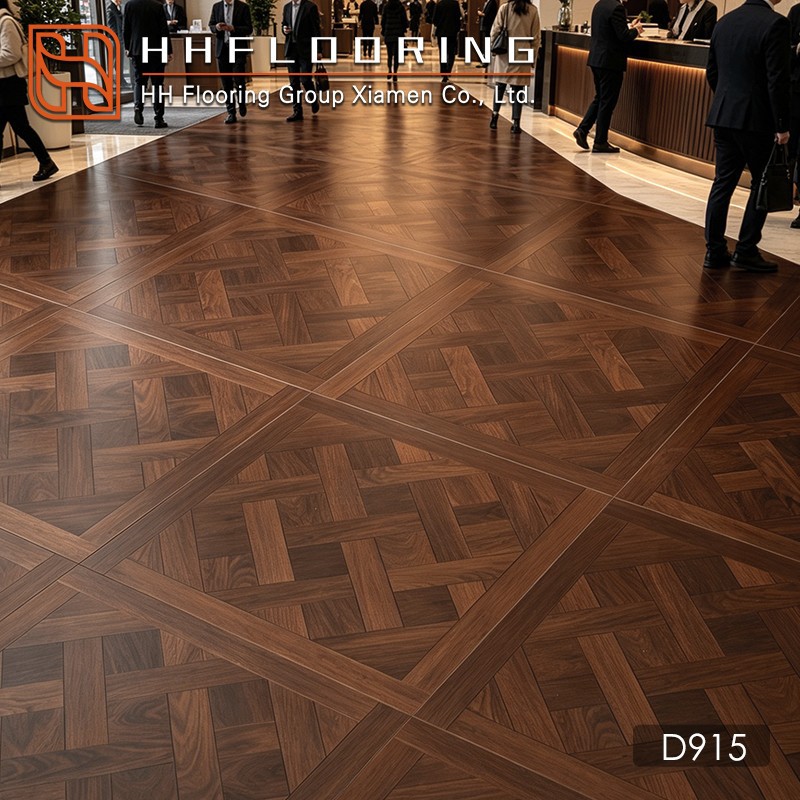 brown Versailles parquet flooring