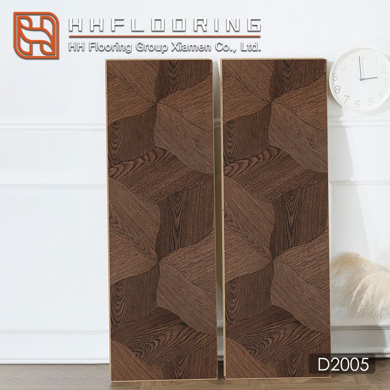 UV coated laminate parquet flooring