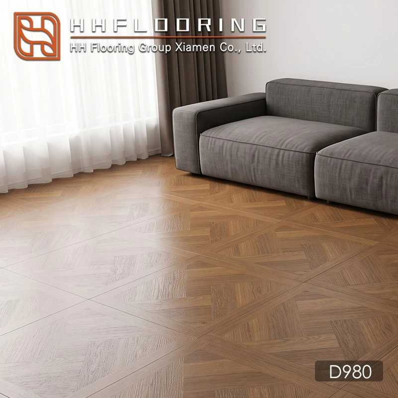 amber brown oak effect parquet flooring tile