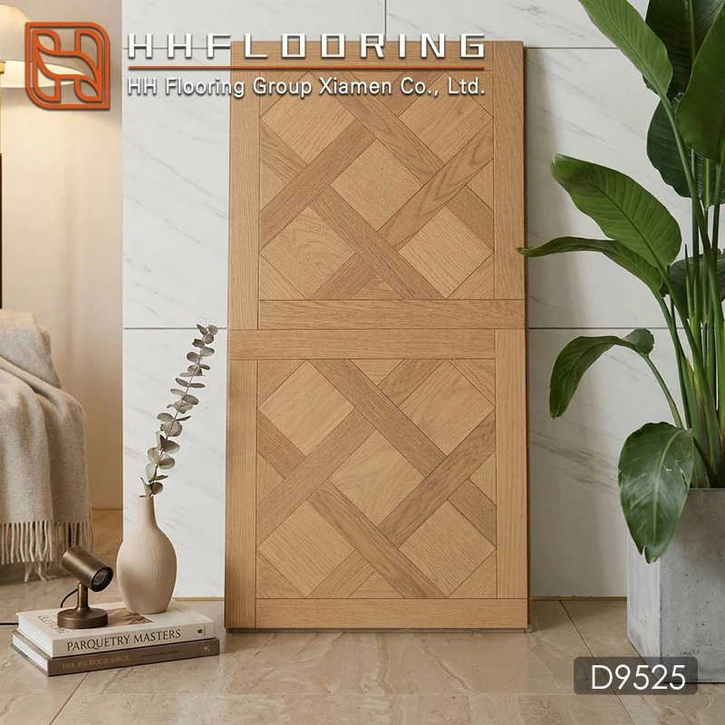 parquet flooring light oak vertical product sample display