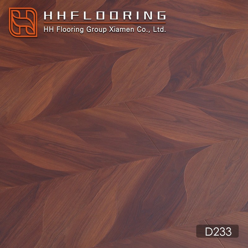 red parquet laminate flooring